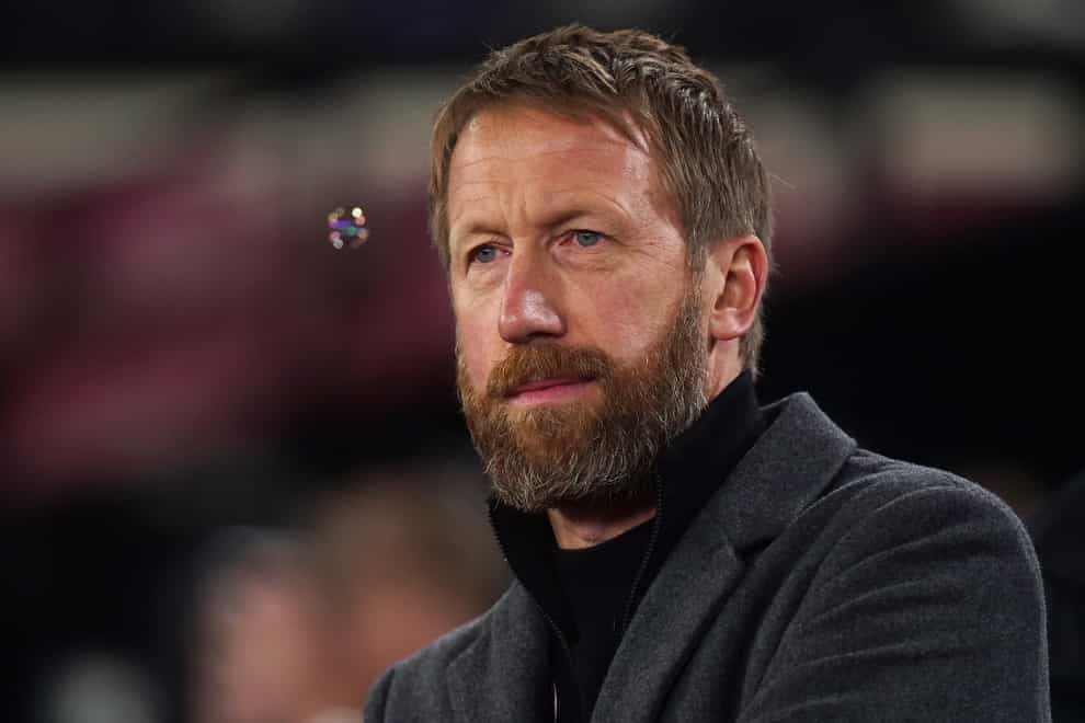 Graham Potter has confirmed “three or four” positive Covid cases at Brighton (Adam Davy/PA)
