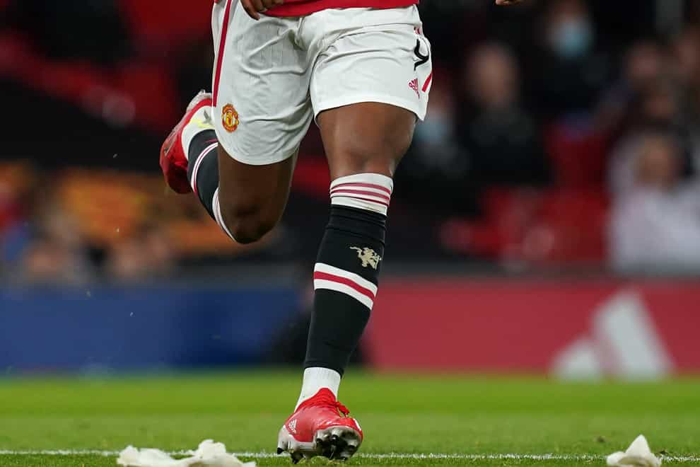 Anthony Martial continues to struggle with a knee injury (Martin Rickett/PA)