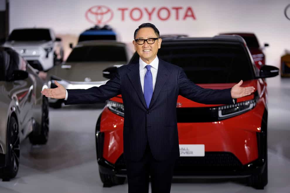 President Akio Toyoda unveiled Toyota’s plans (Eugene Hoshiko/AP)