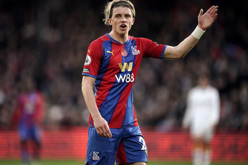 Conor Gallagher is Crystal Palace’s top goalscorer this season (Aaron Chown/PA)