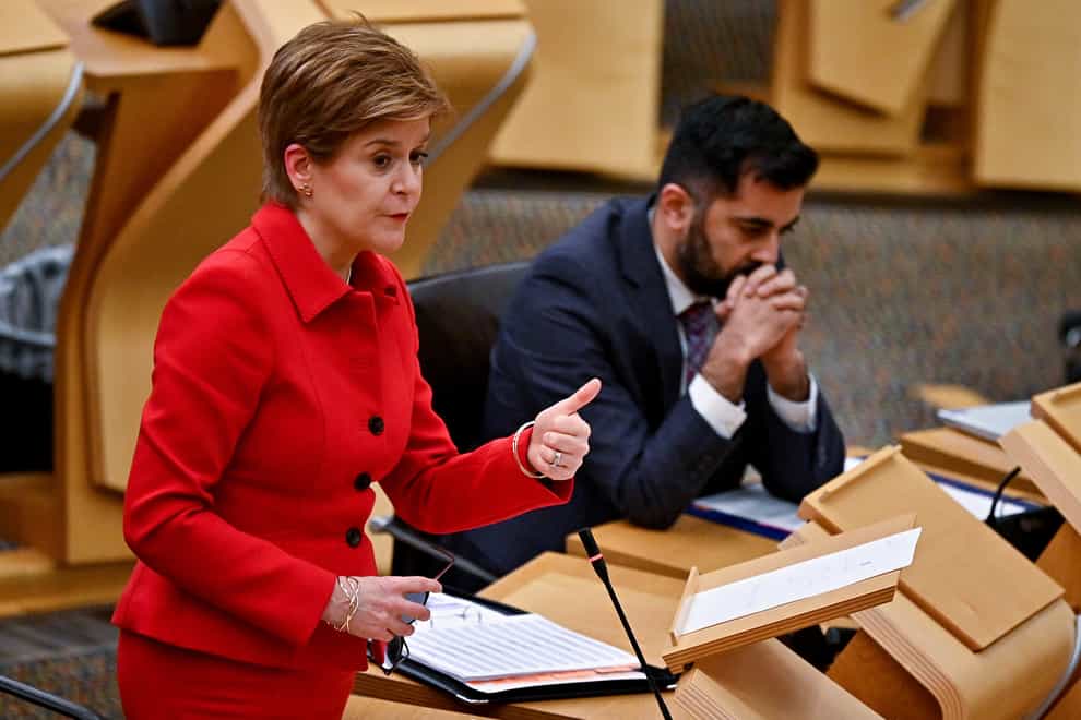 First Minister Nicola Sturgeon complained Scotland’s response to Covid was ‘curtailed’ by a lack of cash (Jeff J Mitchell/PA)