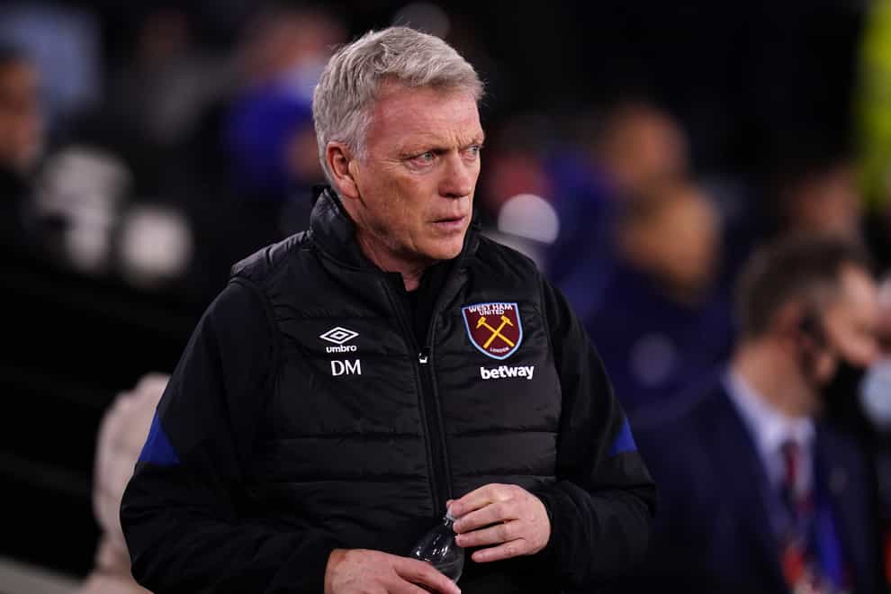 West Ham boss David Moyes will take charge of his 600th Premier League game on Wednesday (John Walton/PA)