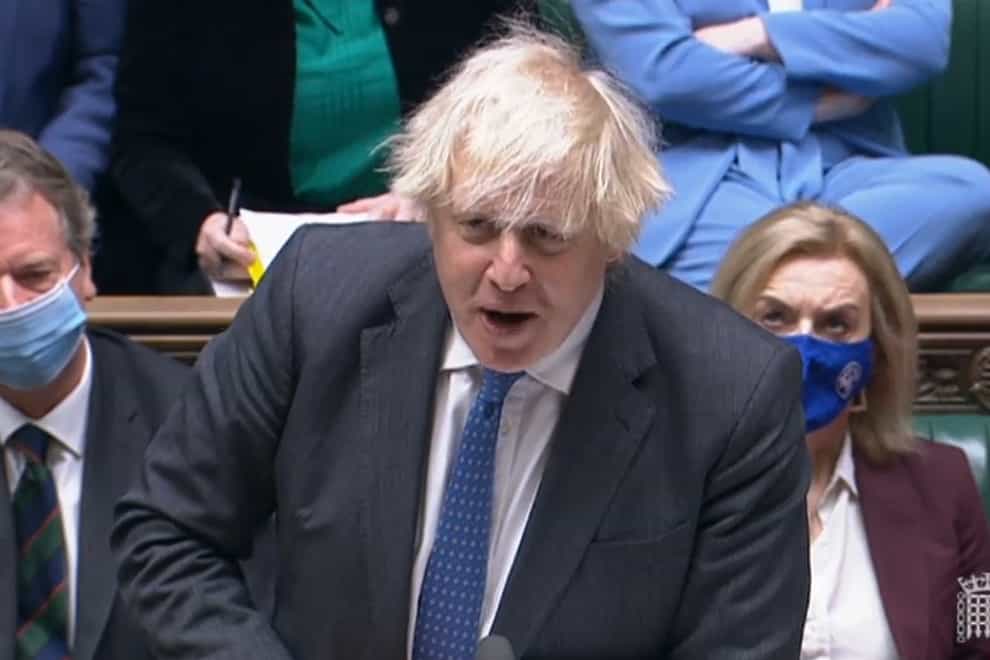 Prime Minister Boris Johnson was urged by Sir Keir Starmer to reflect on his position over the Christmas recess (House of Commons/PA)