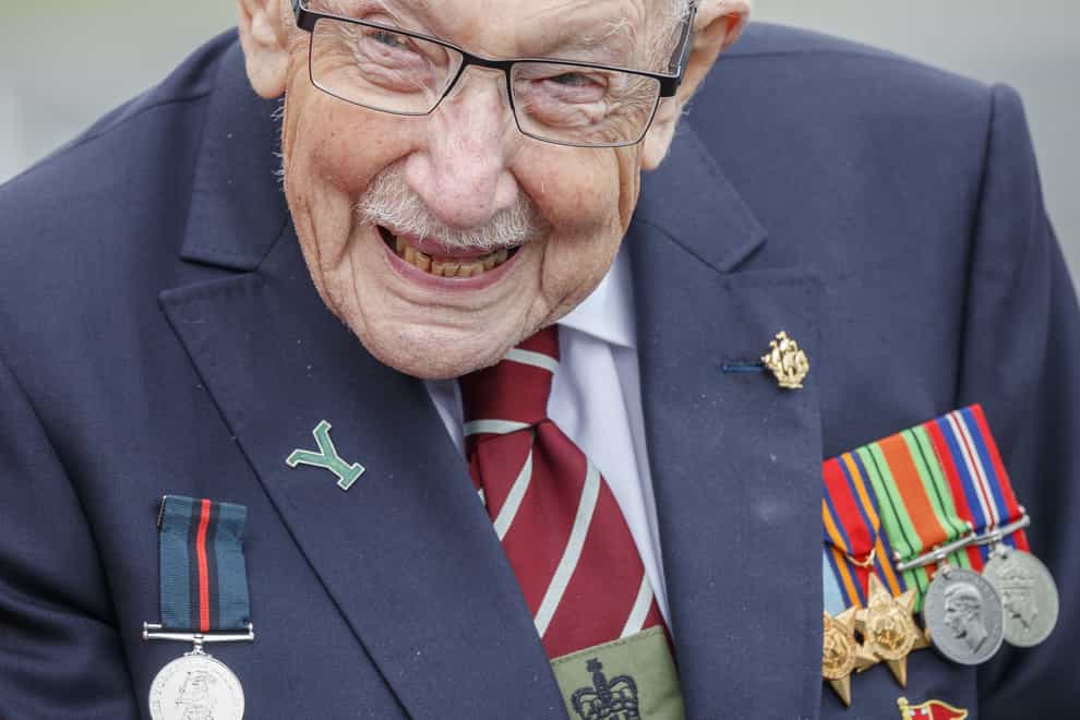 Captain Sir Tom Moore died in February (Danny Lawson/PA)