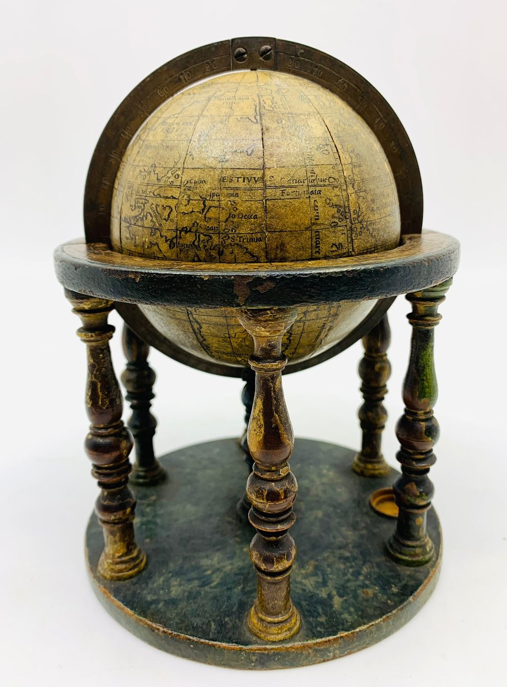The 16th century globe sparked bidding from around the world (Hansons Auctioneers/PA)