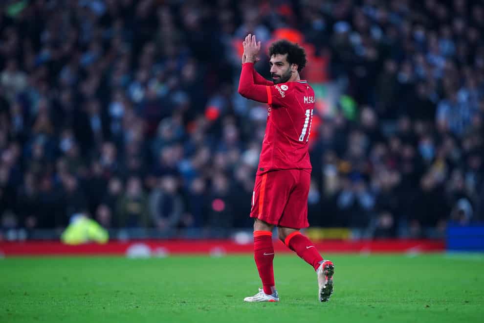 Mohamed Salah was on target against Newcastle (PA)