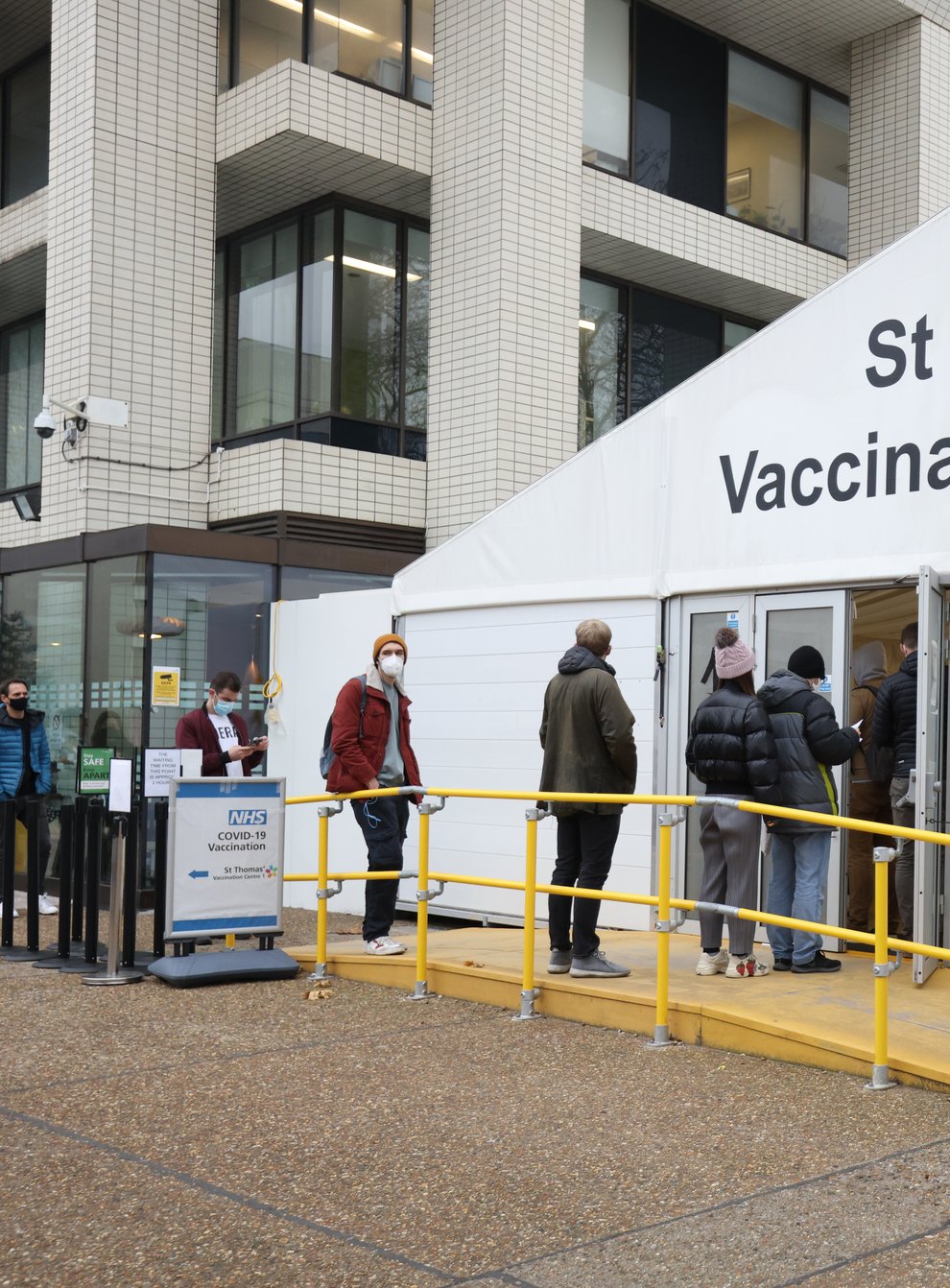 Vaccination centre (James Manning/PA)