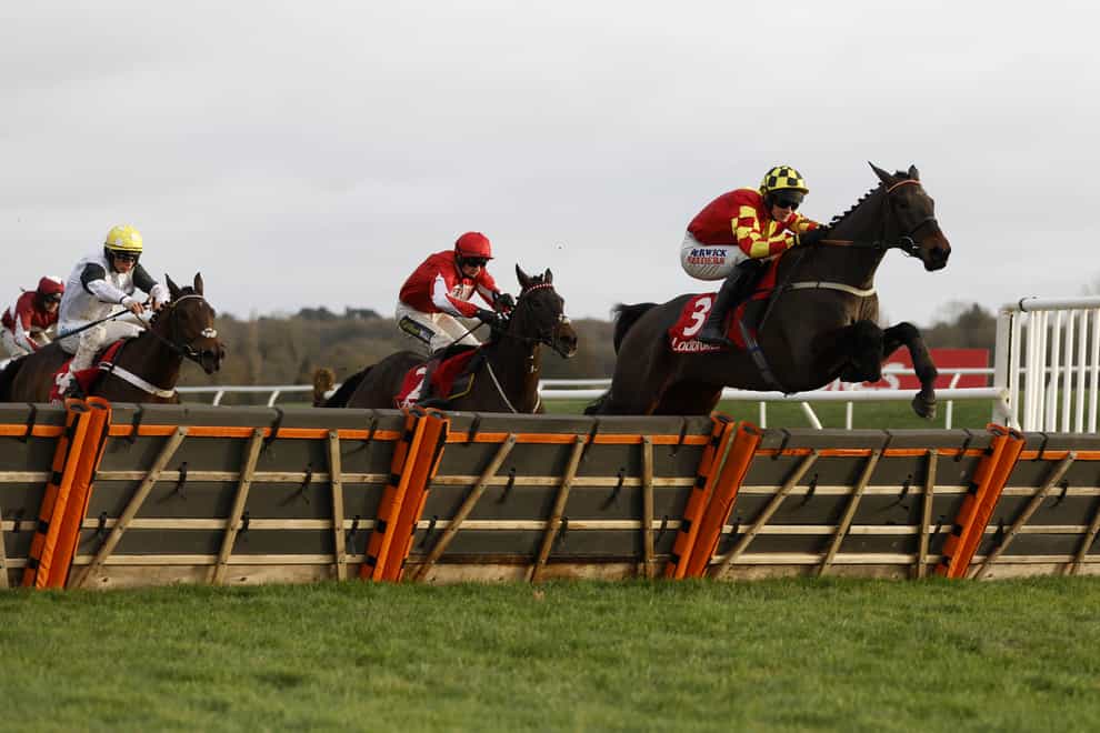 Onemorefortheroad (right) goes for a four-timer in the Betfair Exchange Trophy Handicap Hurdle at Ascot (Steven Paston/PA)