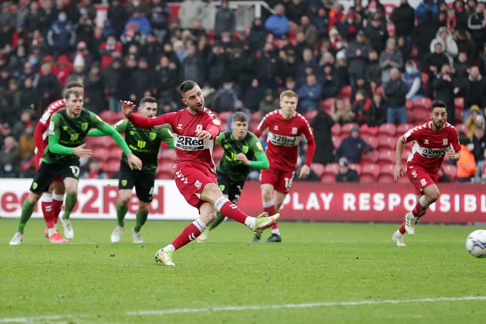 Andraz Sporar scored for Middlesbrough (Richard Sellers/PA)