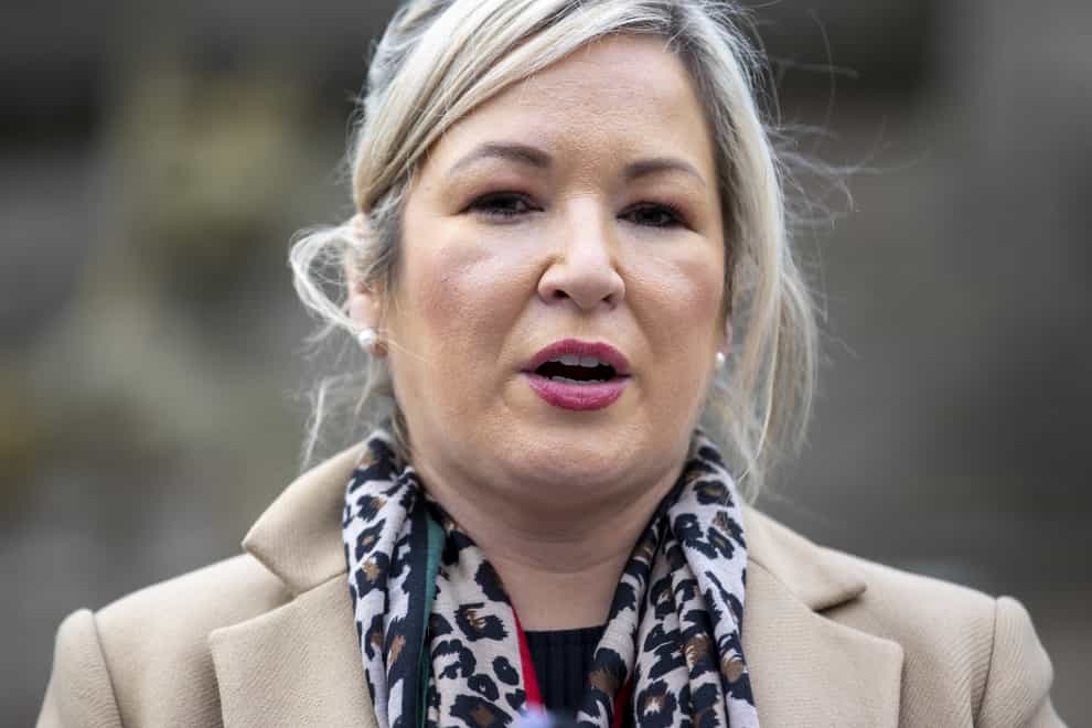 Deputy First Minister Michelle O’Neill said whoever replaces Lord Frost as Brexit Minister needs to make the Northern Ireland Protocol work (Liam McBurney/PA)