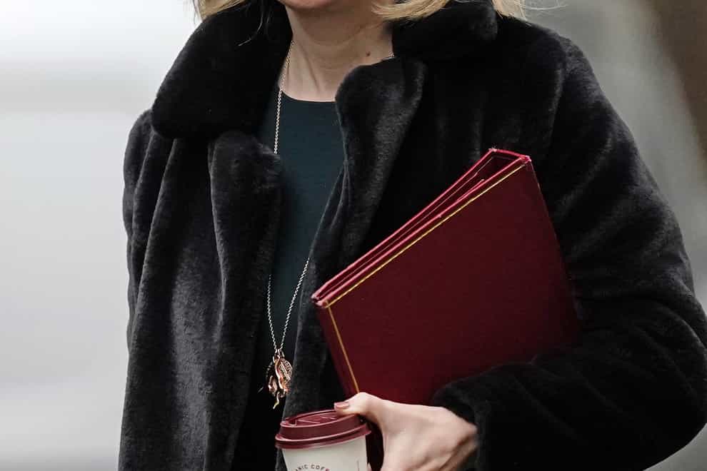 Foreign Secretary Liz Truss arrives in Downing Street, London. (Aaron Chown/PA)