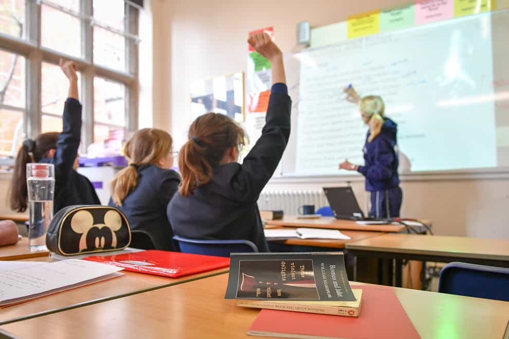Education Secretary Nadhim Zahawi has urged ex-teachers to sign up to help with Covid-19 staff shortages in the new year (PA)