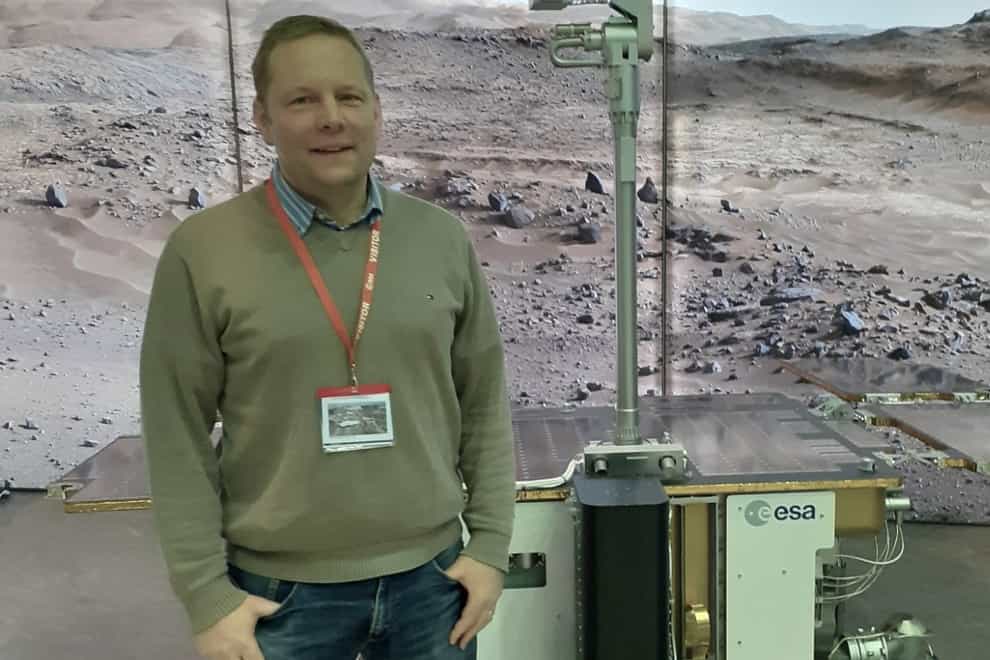 Dr Christian Shroeder has been chosen to join the team piloting the European Space Agency’s Mars rover when it launches next year, on its mission to find life on the Red Planet (University of Stirling)