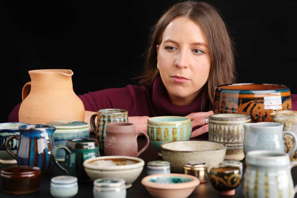 A collection of pots made by Joan Faithfull has been donated to the nation (National Museums Scotland/PA)