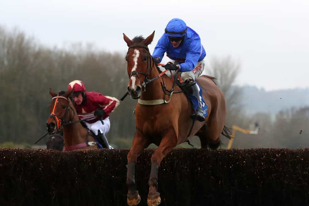 Secret Reprieve ridden by Adam Wedge goes on to win the Coral Welsh Grand National Handicap Chase at Chepstow Racecourse (David Davies/PA)