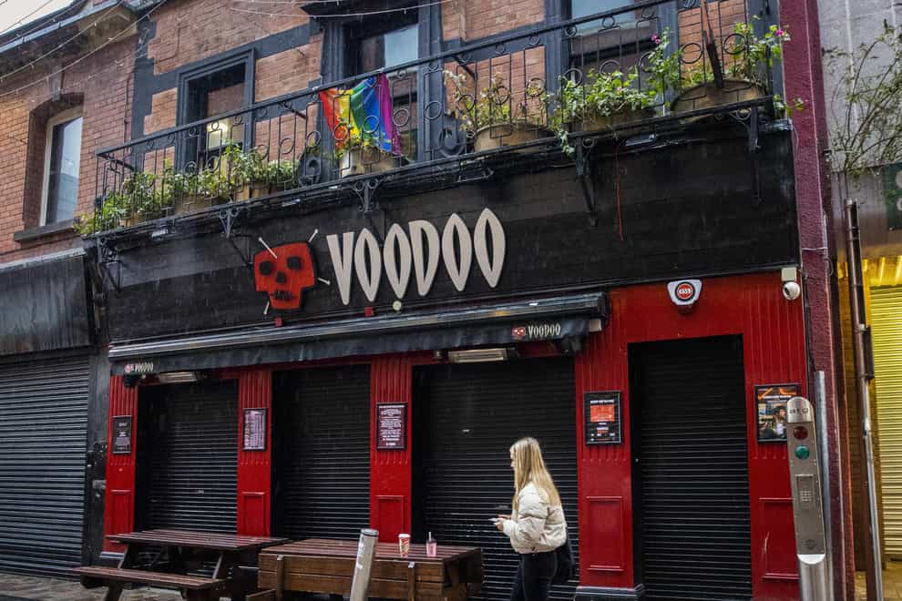 Closed Voodoo nightclub in Belfast. Owner’s of the popular nightclub took the decision to close until after Christmas posting a message on their Facebook account.