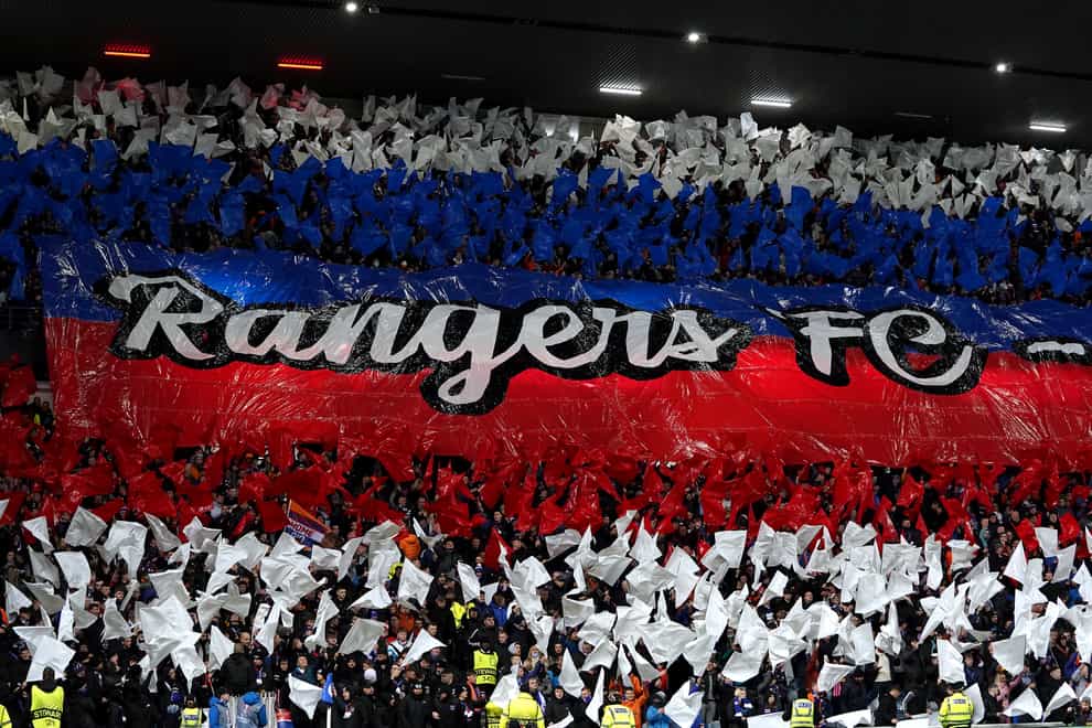 All but 500 Rangers fans will be locked out against St Mirren (Andrew Miligan/PA)