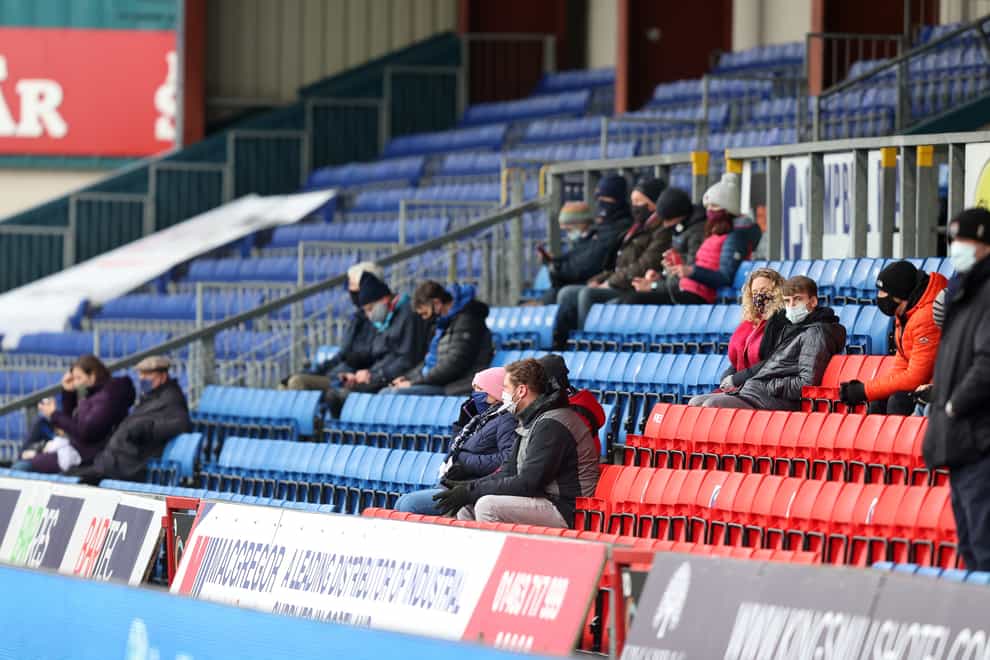 Malky Mackay fears the Global Energy Stadium will be sparsely attended after the winter break (Jeff Holmes/PA)