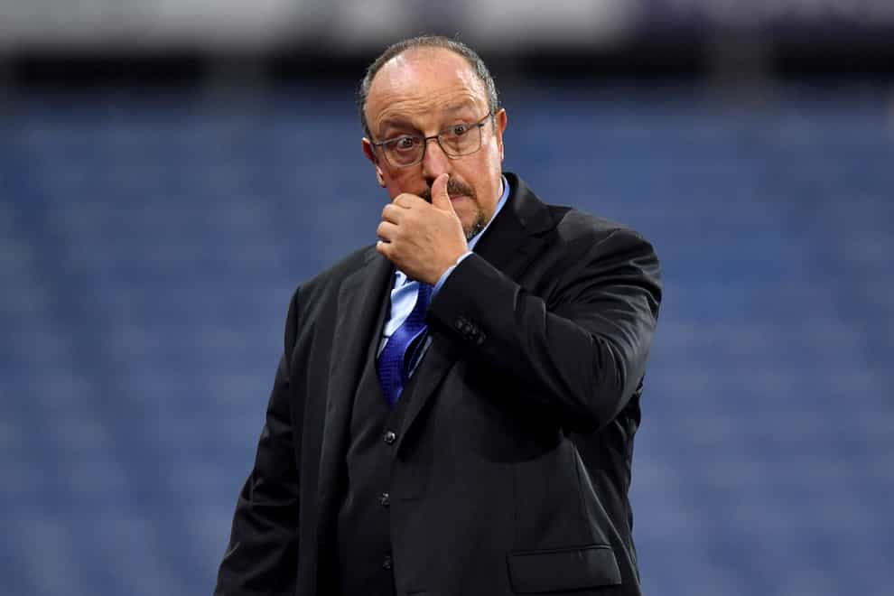Rafael Benitez has a threadbare squad for Everton’s trip to Burnley (Anthony Devlin/PA)