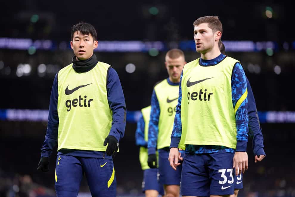 Son Heung-min, left, and Ben Davies are among the Tottenham players to consider this week (John Walton/PA)