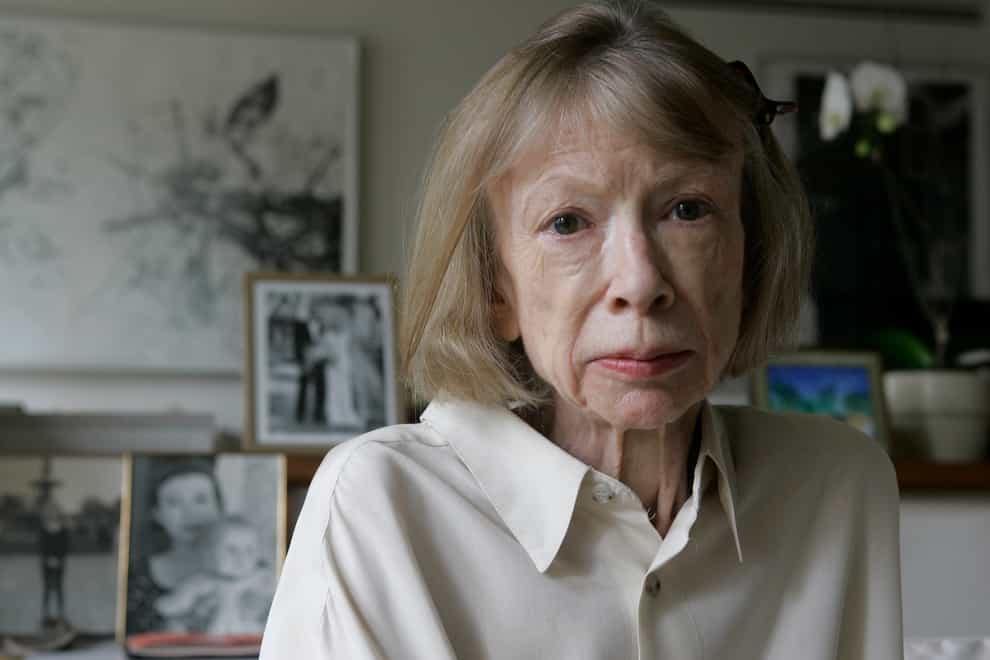 American author Joan Didion, the revered author and essayist whose provocative social commentary and detached, methodical literary voice made her a uniquely clear-eyed critic of a uniquely turbulent time, has died. She was 87. (Kathy Willens/AP)