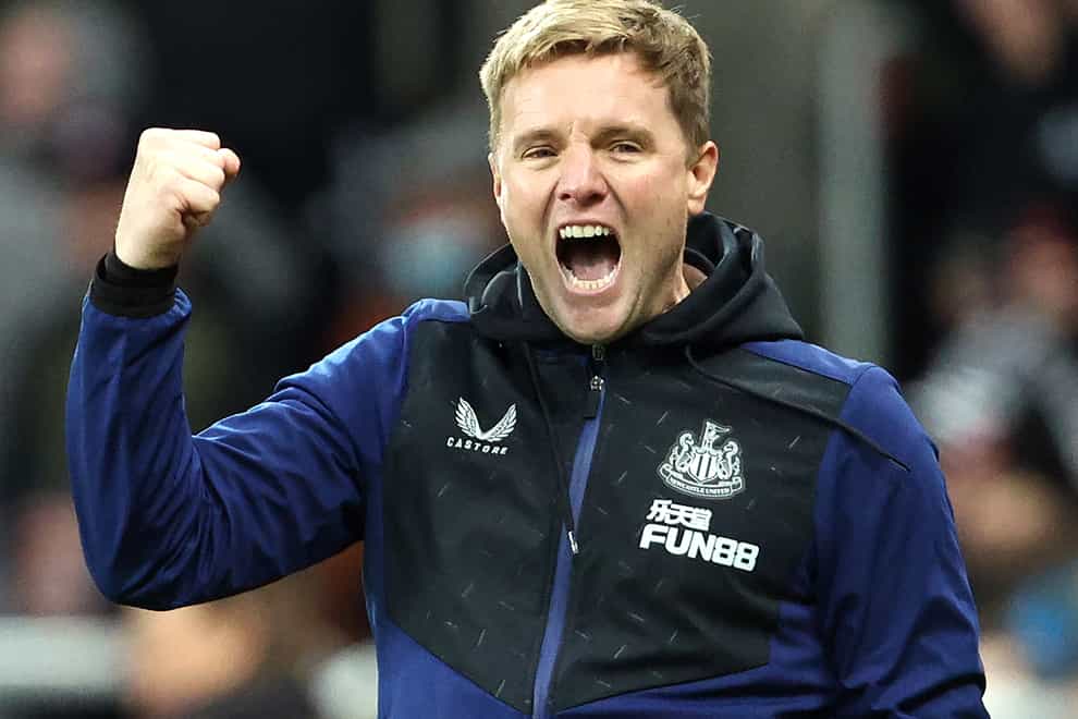 Newcastle head coach Eddie Howe is confident he can keep the club in the Premier League (Richard Sellers/PA)