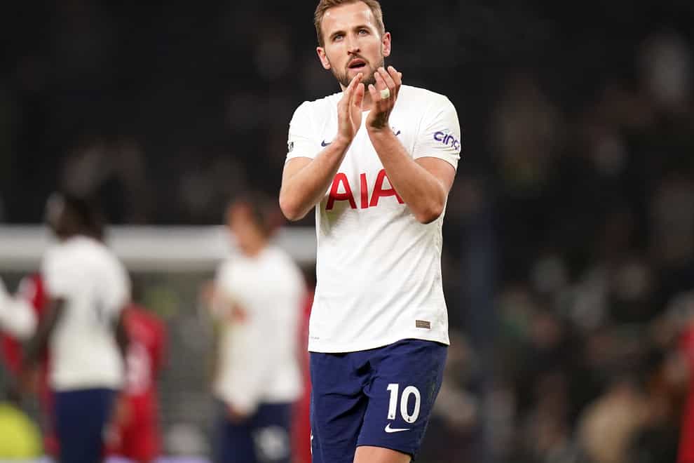 Harry Kane scored his second Premier League goal of the season in Tottenham’s 2-2 draw with Liverpool (Adam Davy/PA)