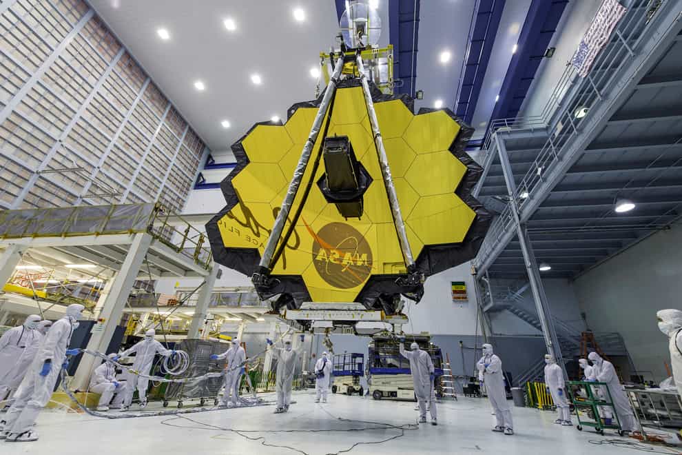The James Webb Space Telescope (Laura Betz/Nasa via AP)