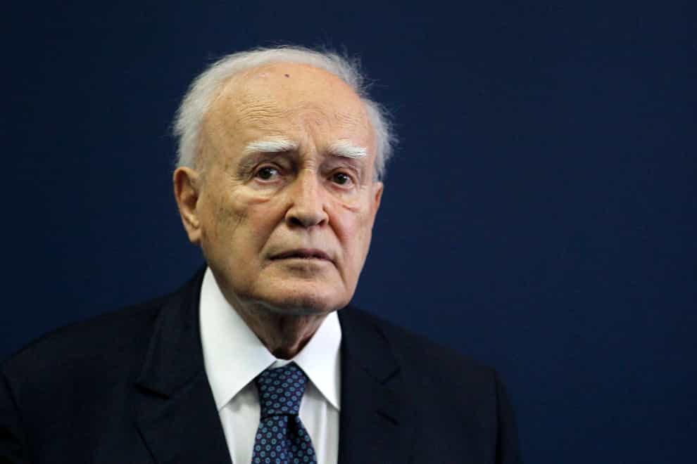Former Greek president Karolos Papoulias has died (Darko Vojinovic/AP)