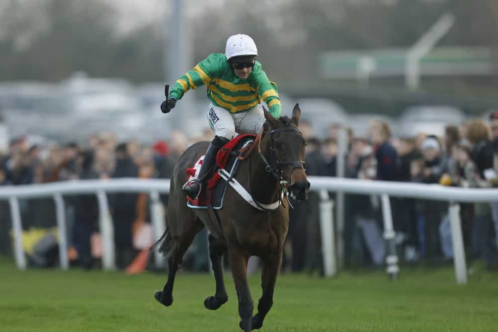 Epatante ridden by Nico de Boinville going on to win the Ladbrokes Christmas Hurdle during King George VI Chase day of the Ladbrokes Christmas Festival at Kempton Park. Picture date: Sunday December 26, 2021.
