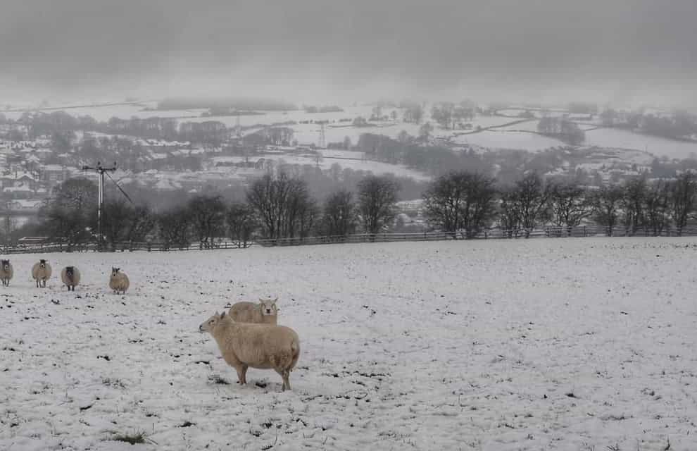 Boxing Day snow in Guiseley, West Yorkshire (Wayne Crabtree/PA)