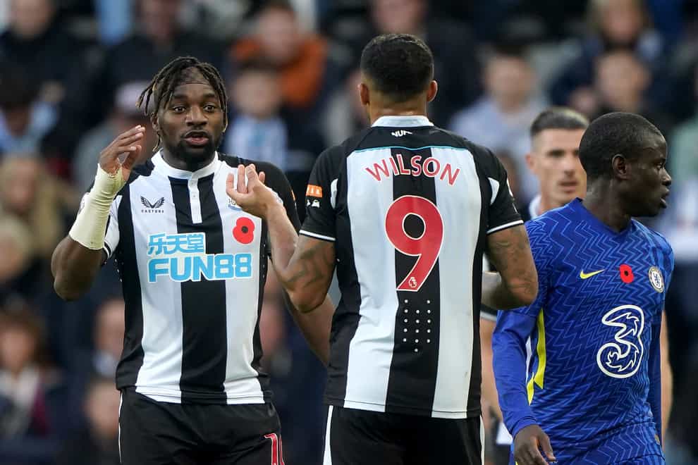 The relationship between Allan Saint-Maximin (left) and Callum Wilson could prove crucial in Newcastle’s battle for Premier League survival (Owen Humphreys/PA)