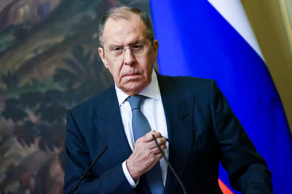 Russia’s foreign minister Sergey Lavrov has said talks on Ukraine and Nato are due to begin in the new year (Russian Foreign Ministry Press Service via AP)