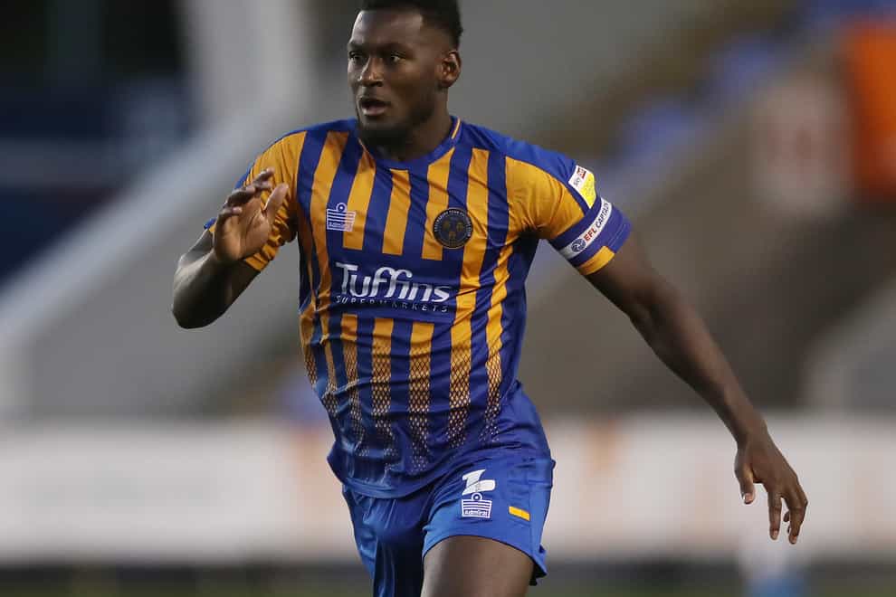 Aaron Pierre missed Shrewsbury’s game on Boxing Day (Nick Potts/PA)