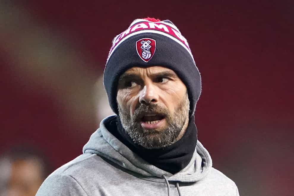 Paul Warne’s Rotherham remain top after their 21-game unbeaten run was ended on Boxing Day (Zac Goodwin/PA)