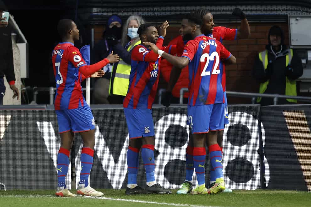 Crystal Palace took control of the game with three goals in the first half (Steven Paston/PA)