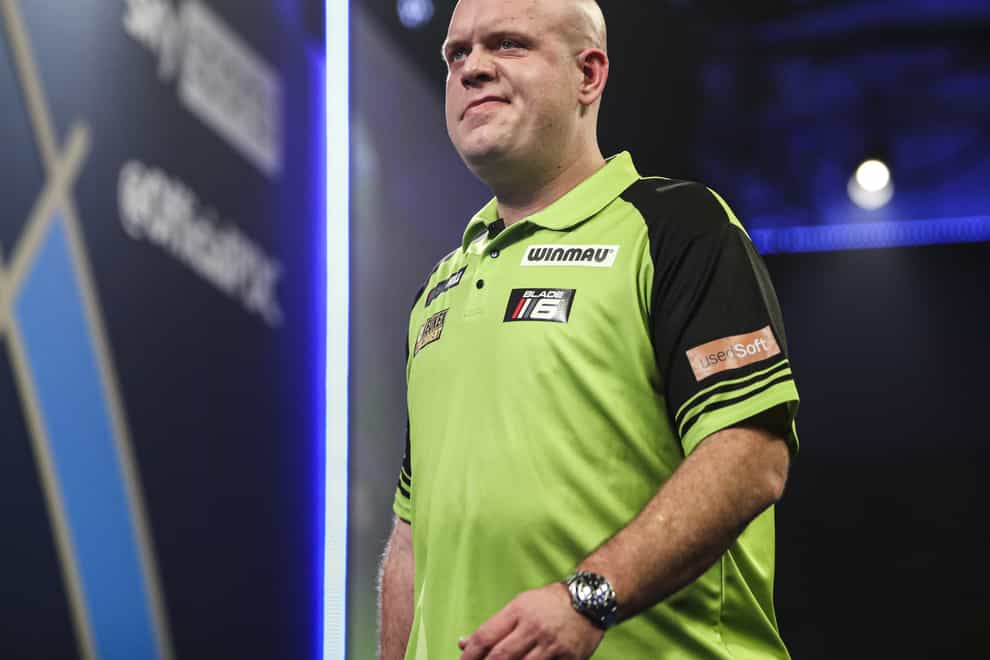Michael Van Gerwen has been forced to withdraw from the World Darts Championship (Kieran Cleeves/PA