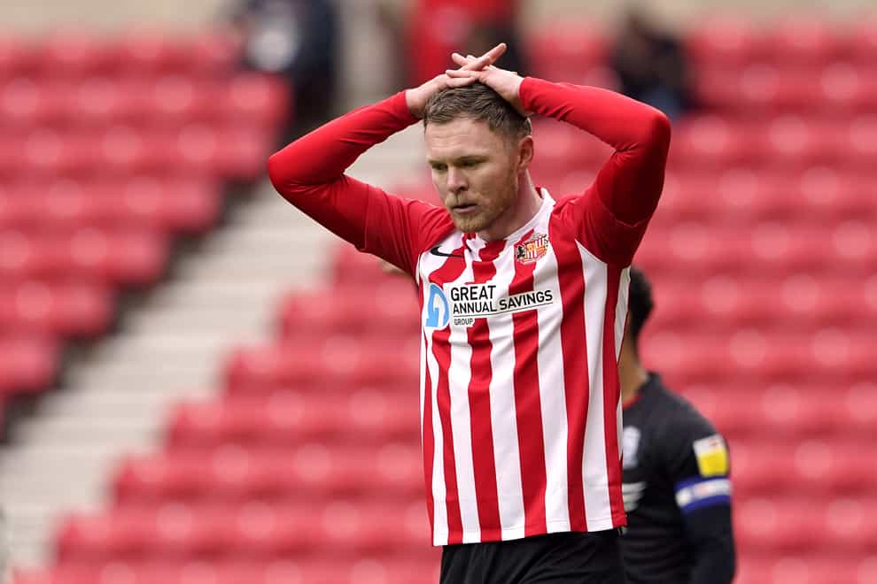 Aiden O’Brien missed Sunderland’s win over Doncaster after a positive coronavirus test (Owen Humphreys/PA)