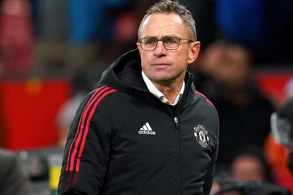 Manchester United manager Ralf Rangnick has been frustrated by the club’s Covid-19 issues (Martin Rickett/PA)