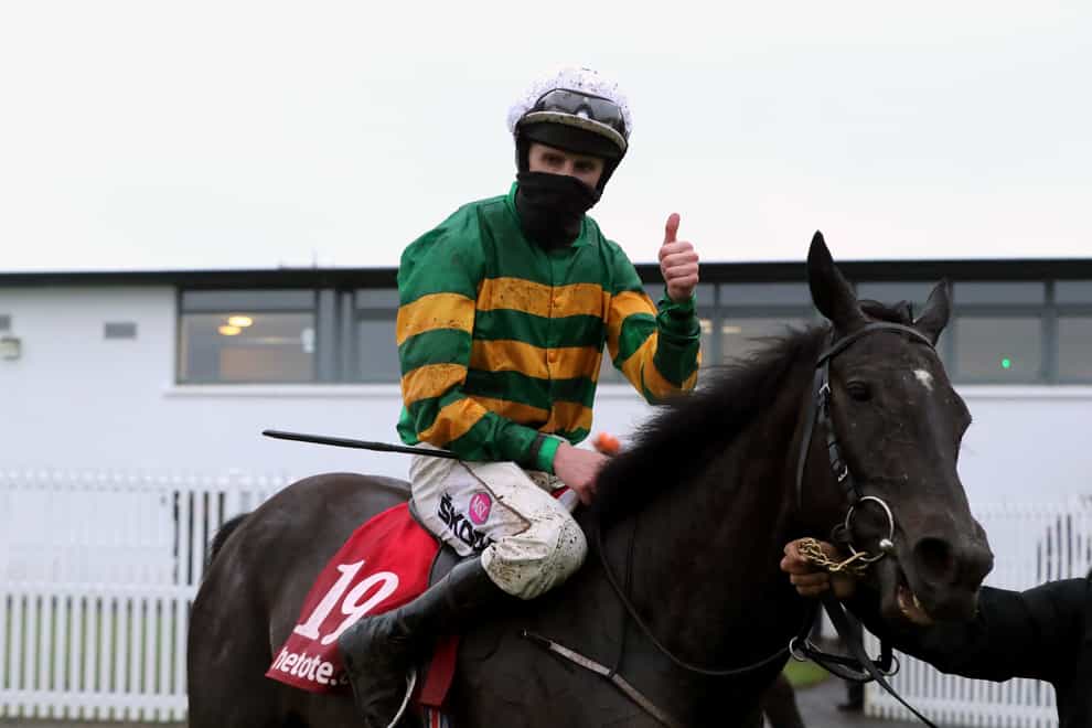 Early Doors and Mark Walsh after winning the 2020 Galway Plate (Niall Carson/PA)
