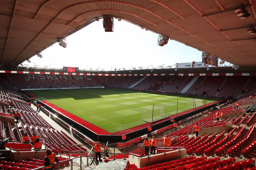 Southampton’s home match against Newcastle on Sunday has been postponed (Kieran Cleeves/PA)