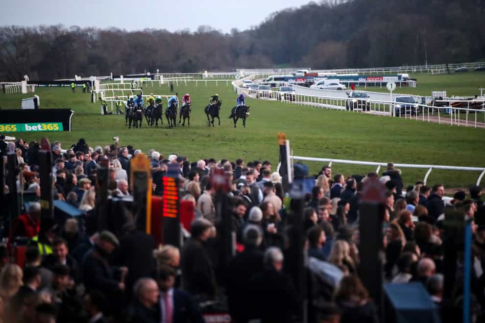 Spectators were in full voice at Uttoxeter on New Year’s Eve (Simon Marper/PA)