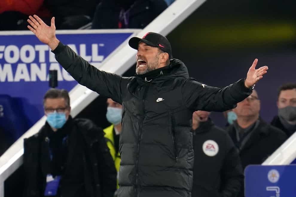 Liverpool manager Jurgen Klopp insists chasing Manchester City is not mentally draining (Nick Potts/PA)