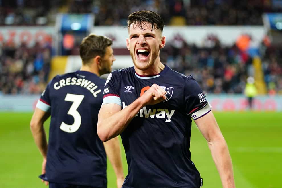 Declan Rice has starred for West Ham this season (Nick Potts/PA)