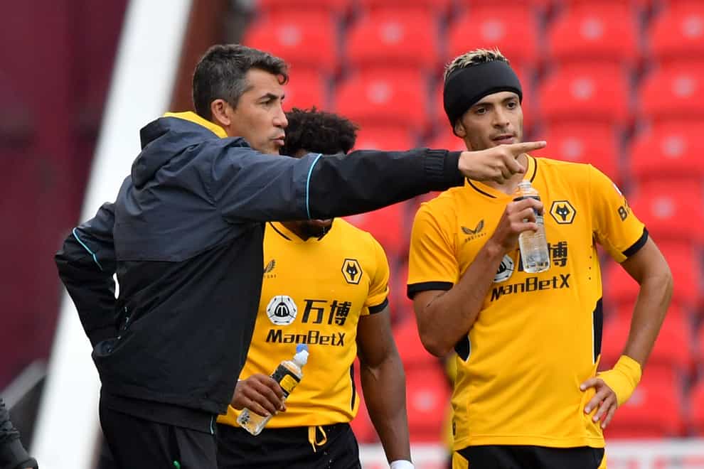 Wolves manager Bruno Lage believes Raul Jimenez can inspire the squad this year (Anthony Devlin/PA)