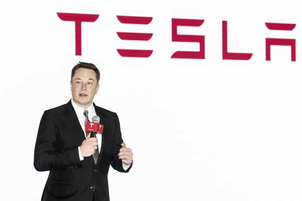 Tesla CEO Elon Musk in Beijing (Chinatopix via AP)