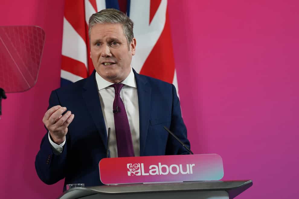 Sir Keir Starmer has set out his vision of how Labour would govern in office (Jacob King/PA)