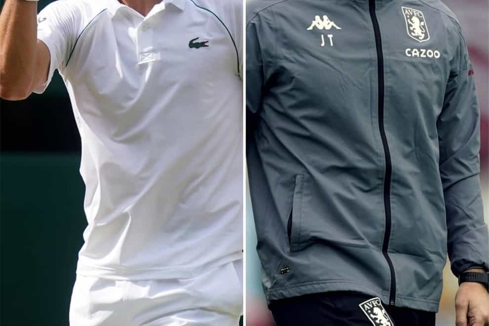 Novak Djokovic and John Terry (Adam Davy/Tm Keeton/PA)