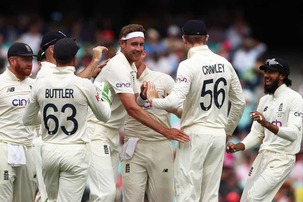 Stuart Broad took a key wicket for England on day one (Jason O’Brien/PA)