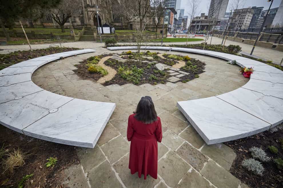 The Glade of Light is a memorial to the 22 people murdered in the Manchester Arena terror attack (Mark Waugh/Manchester City Council/PA)